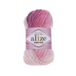 Alize Cotton Gold Batik 3302 rózsaszín - lila