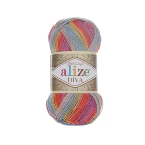 Alize Diva Batik 3242 színes melír