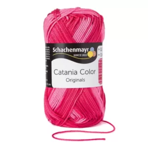 Schachenmayr Catania Color 30 rózsaszín - piros melír