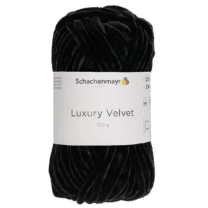Schachenmayr Luxury Velvet 99 fekete bárány