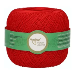 Anchor Mercer Crochet 9046 piros - 80/20g 10db