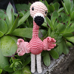 horgolt baby flamingó