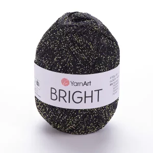 YarnArt Bright 105 fekete - arany