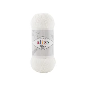 Alize Diva Fine 55 fehér