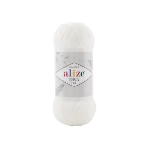 Alize Diva Fine 55 fehér