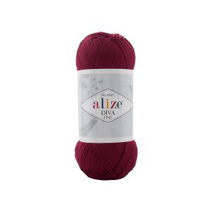 Alize Diva Fine 57 bordó