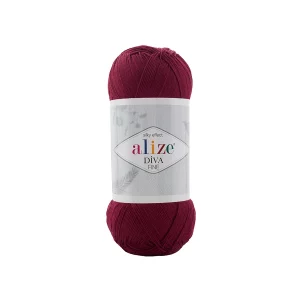 Alize Diva Fine 57 bordó