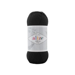 Alize Diva Fine 60 fekete