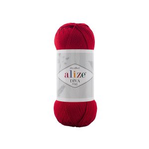 Alize Diva Fine 106 piros