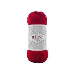 Alize Diva Fine 106 piros