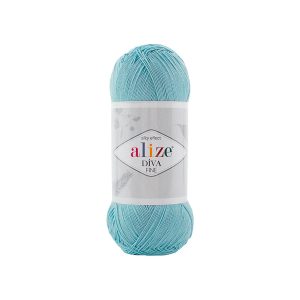Alize Diva Fine 376 cián